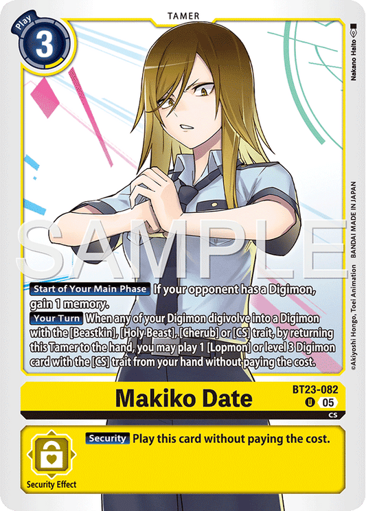 Makiko Date (BT23-082) Uncommon