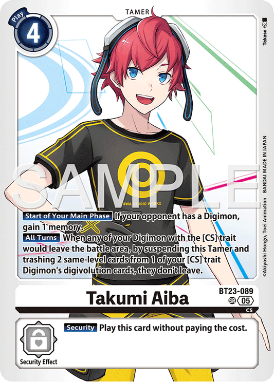 Takumi Aiba (BT23-089) Super Rare