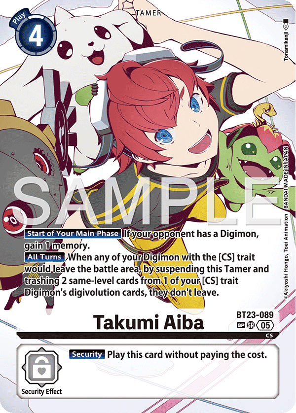 Takumi Aiba (BT23-089) SP Alternative Art