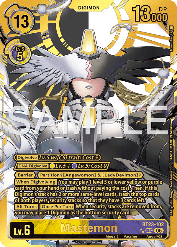 Mastemon (BT23-102) 2 Stars Gold Rare