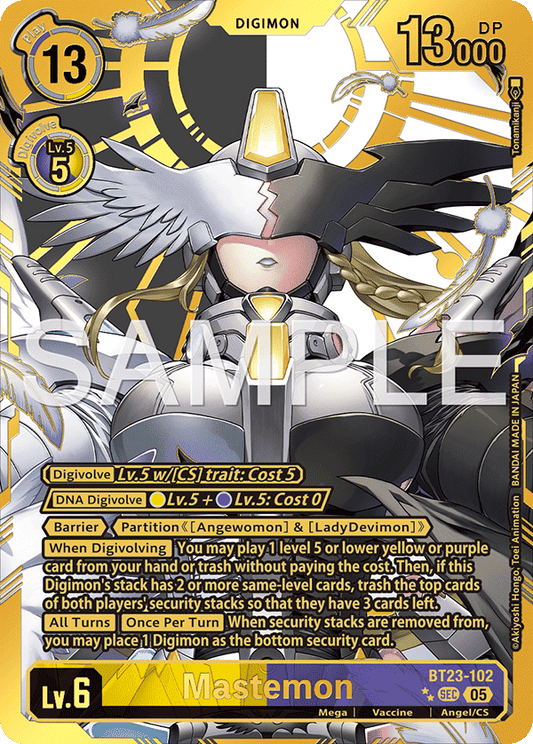 Mastemon (BT23-102) 2 Stars Gold Rare