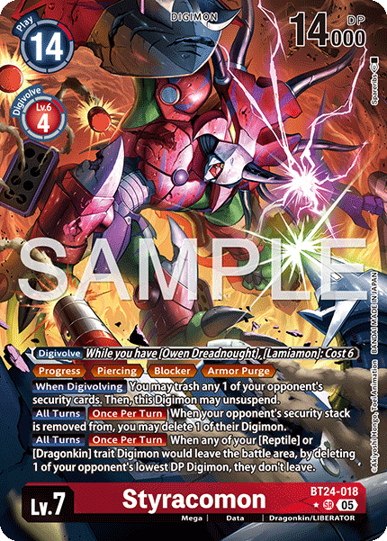 (Pre-order 23/01/2026) Styracomon (BT24-018) Alternative Art