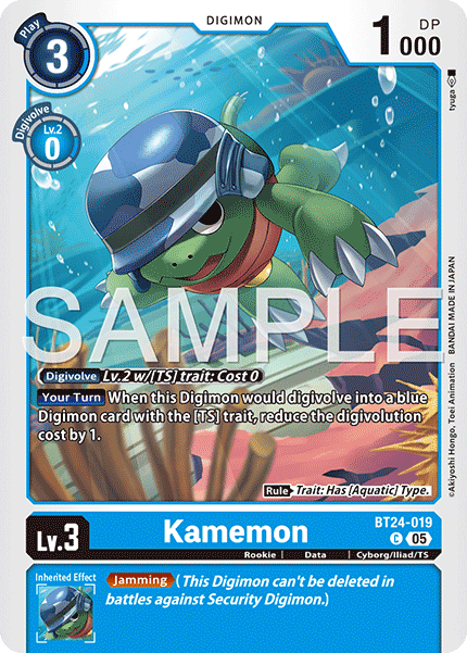 (Pre-order 23/01/2026) Kamemon (BT24-019) Common