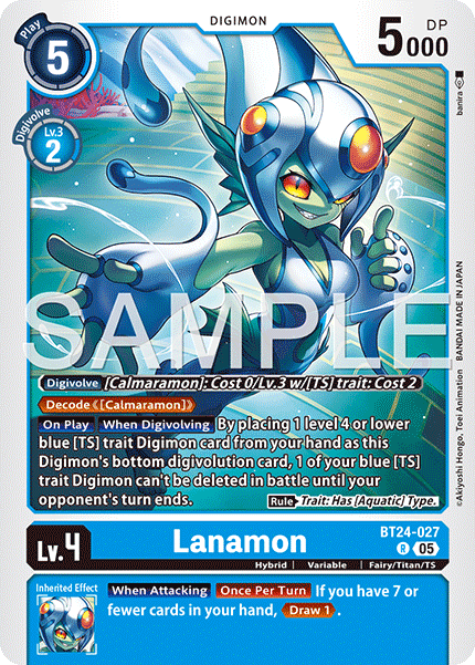 (Pre-order 23/01/2026) Lanamon (BT24-027) Rare