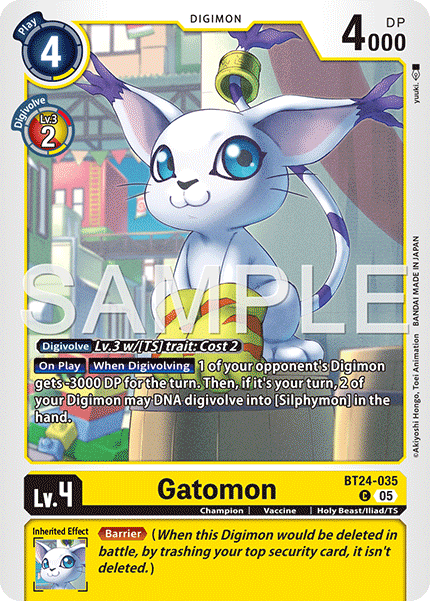 (Pre-order 23/01/2026) Gatomon (BT24-035) Common