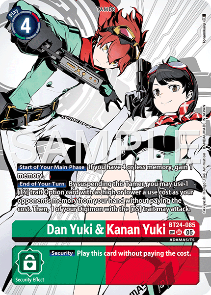 (Pre-order 23/01/2026) Dan Yuki & Kanan Yuki (BT24-085) SP Alternative Art