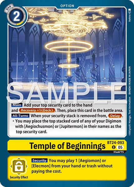 (Pre-order 23/01/2026) Temple of Beginnings (BT24-093) Uncommon