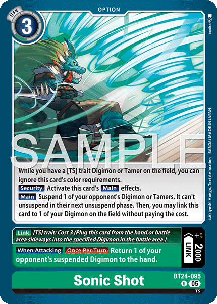 (Pre-order 23/01/2026) Sonic Shot (BT24-095) Uncommon