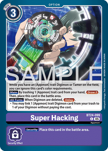 (Pre-order 23/01/2026) Super Hacking (BT24-099) Common