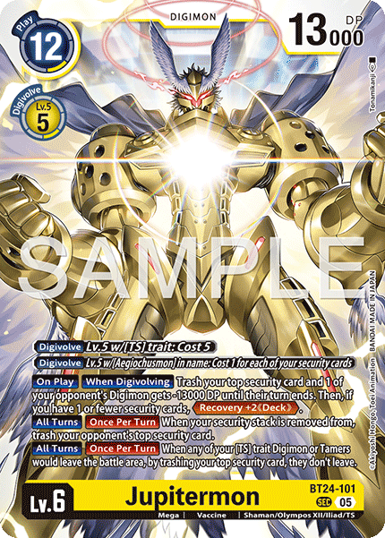(Pre-order 23/01/2026) Jupitermon (BT24-101) Secret Rare