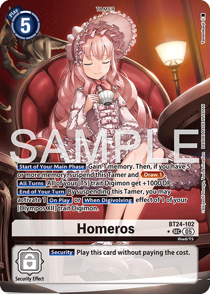 (Pre-order 23/01/2026) Homeros (BT24-102) Alternative Art