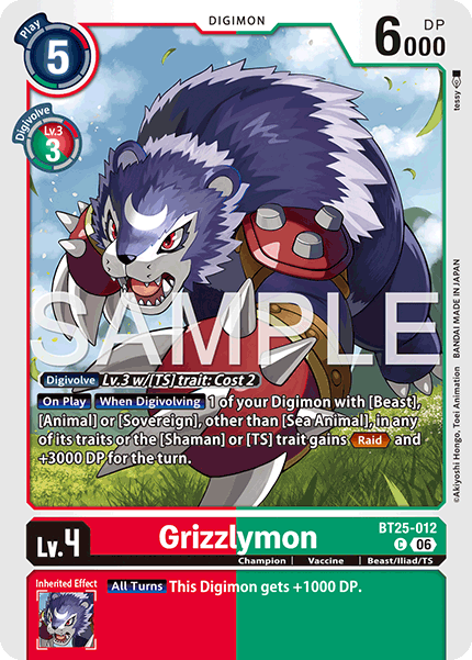 Grizzlymon (BT25-012) Common