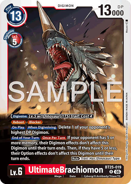 UltimateBrachiomon (BT25-019) Rare