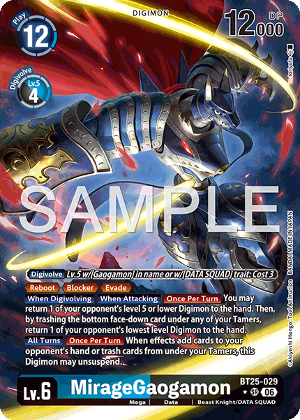 MirageGaogamon (BT25-029) Alternative Art