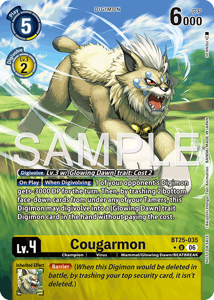 Cougarmon (BT25-035) Box Topper