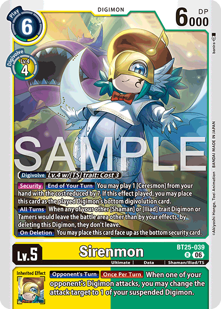 Sirenmon (BT25-039) Rare