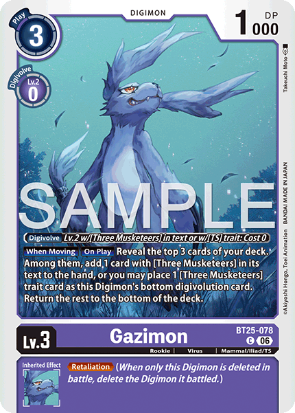 Gazimon (BT25-078) Common