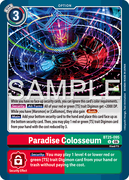 Paradise Colosseum (BT25-095) Uncommon