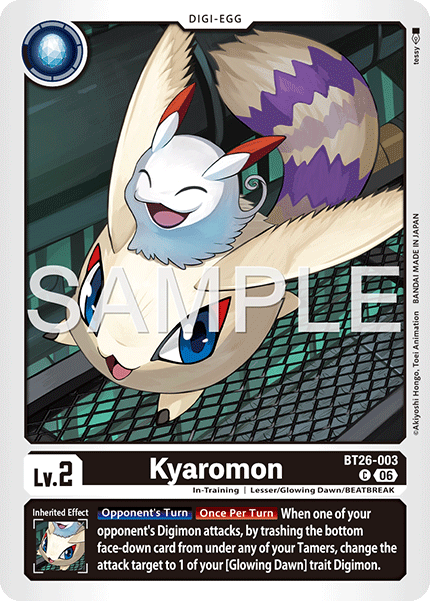 (Pre-order 28/08/2026) Kyaromon (BT26-003) Common