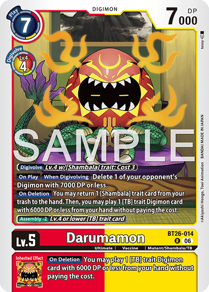 (Pre-order 28/08/2026) Darumamon (BT26-014) Rare