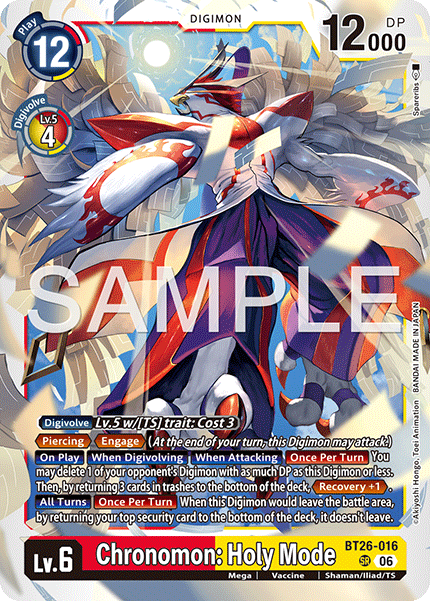 (Pre-order 28/08/2026) Chronomon: Holy Mode (BT26-016) Super Rare
