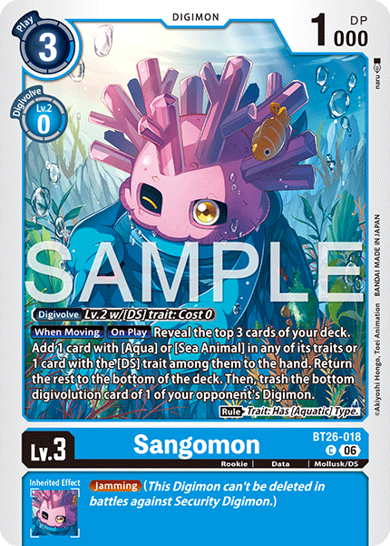 (Pre-order 28/08/2026) Sangomon (BT26-018) Common
