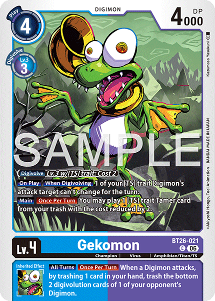 (Pre-order 28/08/2026) Gekomon (BT26-021) Common