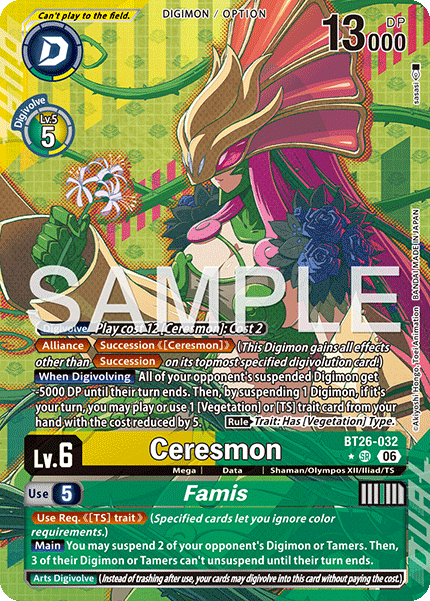 (Pre-order 28/08/2026) Ceresmon/Famis (BT26-032) Alternative Art