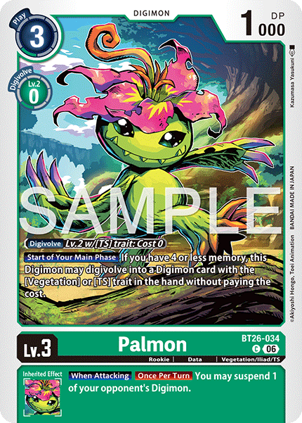 (Pre-order 28/08/2026) Palmon (BT26-034) Common