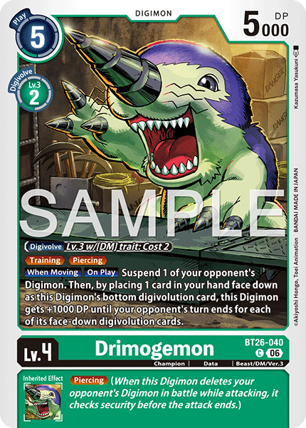 (Pre-order 28/08/2026) Drimogemon (BT26-040) Common