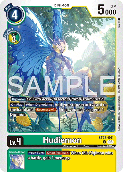 (Pre-order 28/08/2026) Hudiemon (BT26-041) Uncommon