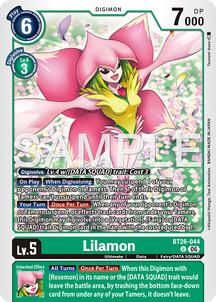 (Pre-order 28/08/2026) Lilamon (BT26-044) Uncommon