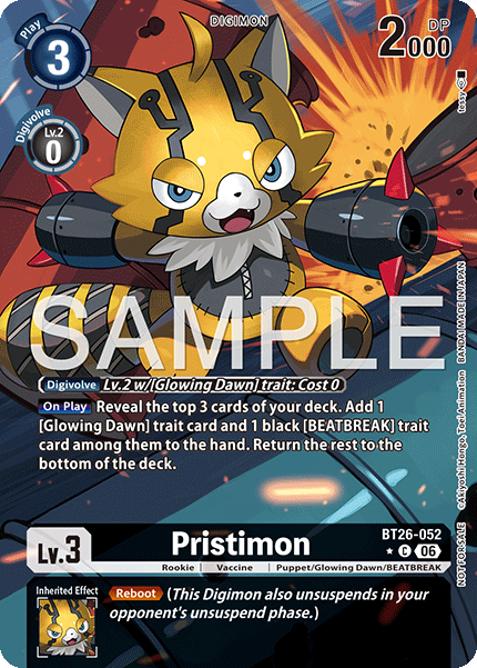 (Pre-order 28/08/2026) Pristimon (BT26-052) Box Topper