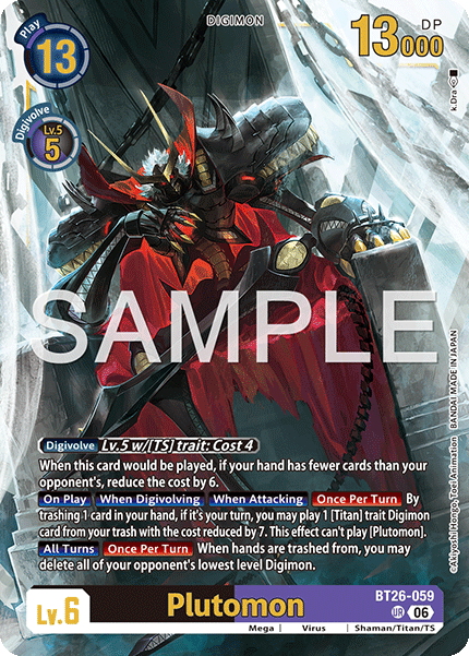 (Pre-order 28/08/2026) Plutomon (BT26-059) Ultimate Rare