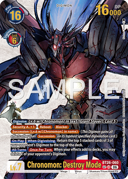 Chronomon: Destroy Mode (BT26-060) Sp Alternative Art