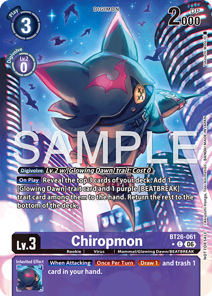 (Pre-order 28/08/2026) Chiropmon (BT26-061) Box Topper