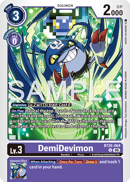 (Pre-order 28/08/2026) DemiDevimon (BT26-064) Uncommon