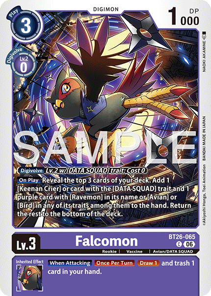(Pre-order 28/08/2026) Falcomon (BT26-065) Common