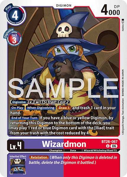(Pre-order 28/08/2026) Wizardmon (BT26-067) Uncommon