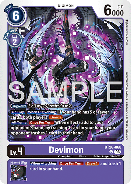 (Pre-order 28/08/2026) Devimon (BT26-068) Common