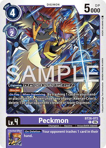 (Pre-order 28/08/2026) Peckmon (BT26-072) Common