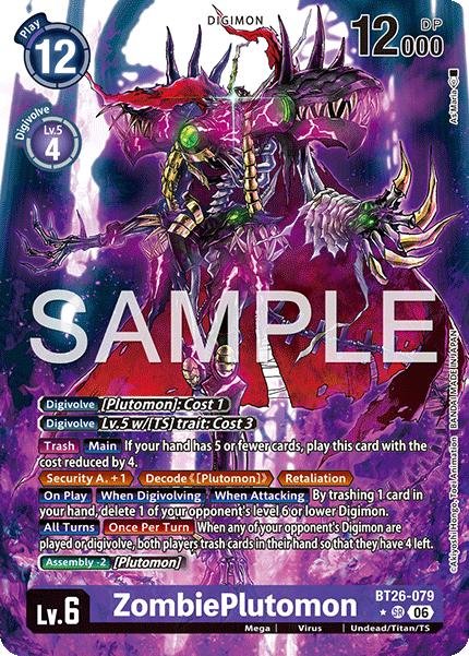 (Pre-order 28/08/2026) ZombiePlutomon (BT26-079) Alternative Art