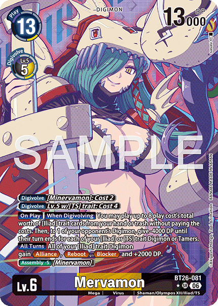 (Pre-order 28/08/2026) Mervamon (BT26-081) Alternative Art
