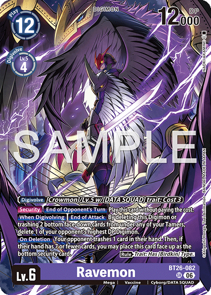 (Pre-order 28/08/2026) Ravemon (BT26-082) Super Rare