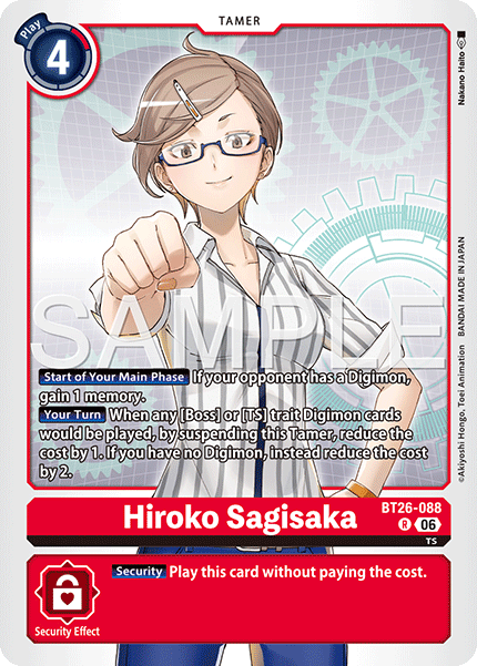 (Pre-order 28/08/2026) Hiroko Sagisaka (BT26-088) Rare
