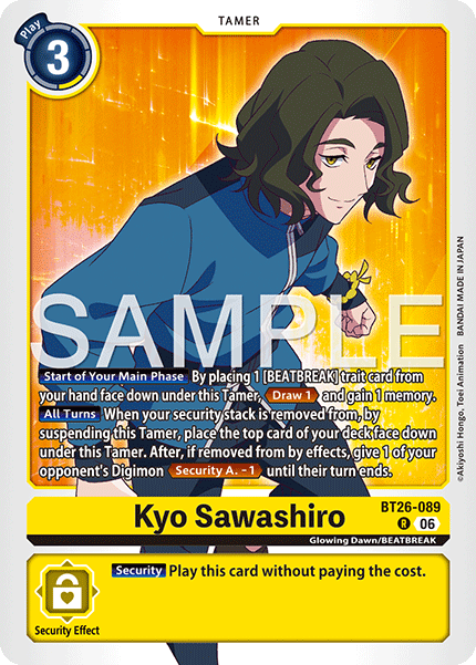 (Pre-order 28/08/2026) Kyo Sawashiro (BT26-089) Rare