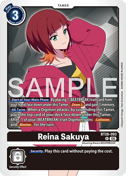 (Pre-order 28/08/2026) Reina Sakuya (BT26-093) Rare