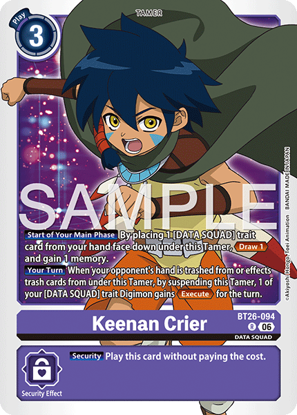 (Pre-order 28/08/2026) Keenan Crier (BT26-094) Rare