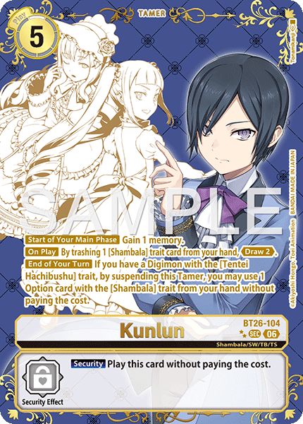 Kunlun (BT26-104) 2 Stars Gold Rare
