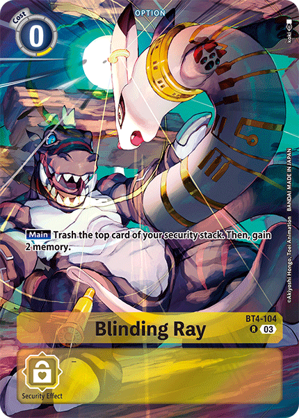 Blinding Ray (BT4-104) Alternative Art ST17